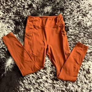Fabletics terra cotta/ burnt orange 7/8 leggings